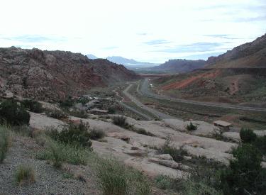 Looking Down On Arches Park Entrance From The First HIll On Park Road