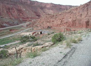 Looking Back At The Visitor Center From Above On Park Road