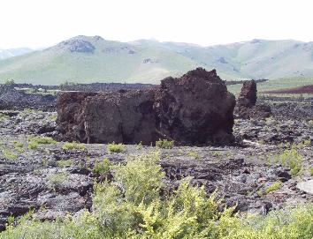 Craters of the Moon Rafted Lava Blocks