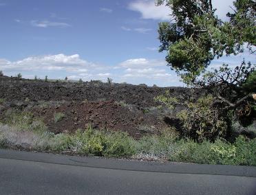 The view from Craters of the Moon Park Road