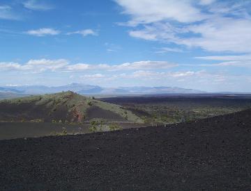 Craters of the Moon Senic View of Distant Mountains