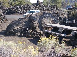 Craters of the Moon campsite 13