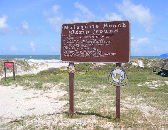Malaquite Campground Sign