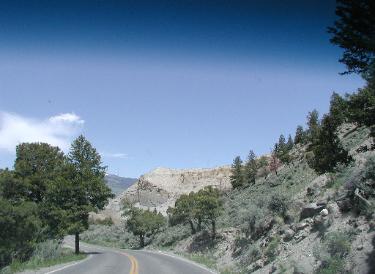Road Between Mammoth and Norris